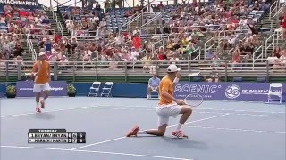 Bob Bryan Pulls Off Reflex Smash In Delray Beach Final [upl. by Faden]