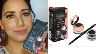 Swiss beauty eyebrow and gel eyeliner Review By beautymaniawith Ritu [upl. by Sorodoeht]