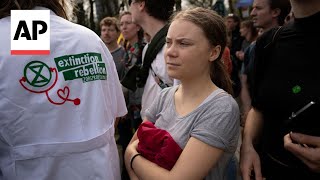 Greta Thunberg joins climate protest at the Hague in Netherlands [upl. by Blader750]