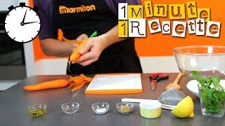 1 Minute 1 Recette  Carottes à la marocaine [upl. by Warwick]