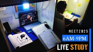 LIVE STUDY WITH NEET2025 ASPIRANTS Neet 14hrs  Study Motivation  Neet Study  Aspirants life [upl. by Breanne]