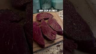 Let’s grill some venison steaks  Home butchered top round steaks cooking venison grilling [upl. by Enrobyalc]