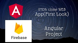 IMDb clone web app Angular Bootstrap Firebase First Look [upl. by Arua]