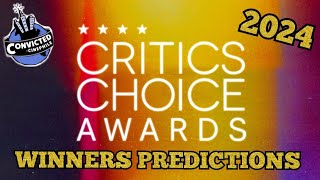 MY CRITICS CHOICE AWARDS WINNERS PREDICTIONS 2024 [upl. by Dannel]