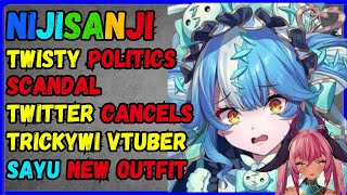 Nijisanji Twisty scandal Trickywi cancelled Sayu new outfit [upl. by Akilegna]