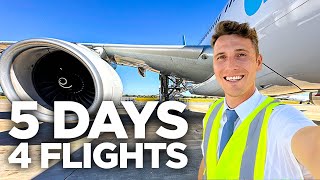 5 Days 4 Flights in the Life of an Airline Pilot  A330 Flying Short Haul [upl. by Prima]