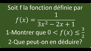 Encadrement de fonctionFonction bornée [upl. by Aneret]