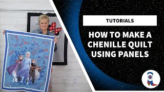 How to Make A Chenille Quilt Using Panels [upl. by Idonna]