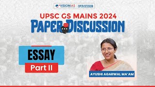 UPSC GS Mains 2024  Essay  Part 2 [upl. by Tonl654]