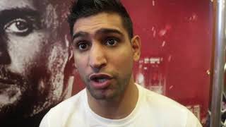 AMIR KHAN REACTS TO PHIL LO GRECO ALTERCATION amp COMMENTS ABOUT HIS WIFE amp TALKS KELL BROOK [upl. by Noedig53]