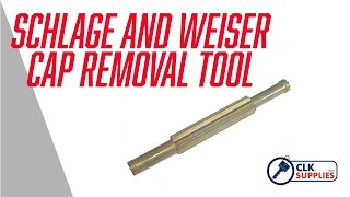 Schlage and Weiser Cap Removal Tool CLKSUPPLIEScom [upl. by Notaek203]