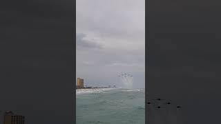 Blue Angels return home pensacola beach flyover [upl. by Eelram849]