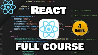 React Full Course for free ⚛️ 2024 [upl. by Ellehcyar]