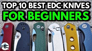 The Top 10 BEST EDC Pocket Knives To Start With  2024 [upl. by Notslar]