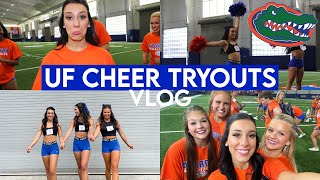 UF CHEER TRYOUTS VLOG  University of Florida Cheerleading Tryouts 2023 [upl. by Aniez]