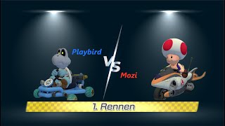 Playbird VS Mozi  Das Mario Kart 8 Battle [upl. by Analaj]