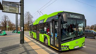 Trolleybuses in Kaunas Lithuania 🇱🇹  2024 [upl. by Matuag]