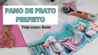 COMO FAZER UM PANO DE PRATO PERFEITO E QUE VENDE MUUUUUITO  PARA INICIANTES [upl. by Aile757]