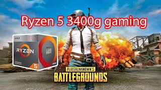 Ryzen 5 3400g gaming pubg review [upl. by Eittel860]