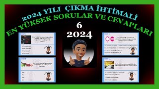 2024 Eylül Ehliyet Soruları Ve Cevapları En Çok çıkan ehliyet sınav soruları 2024 [upl. by Slorac]