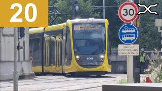 🚊 UOV Utrecht Tramlijn 20 Cabinerit NieuwegeinZuid  PR Science Park  CAF Urbos 100 2022 [upl. by Ailssa]