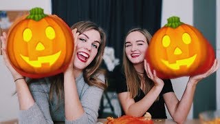 HALLOWEEN POMPOEN maken met Lauren Rogiers [upl. by Evania]