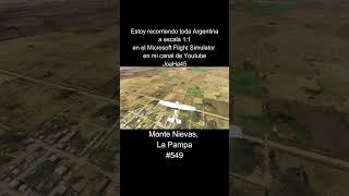 Comenten por donde quieren que pase 🇦🇷 montenievas lapampa argentina microsoftflightsimulator [upl. by Lirpa]