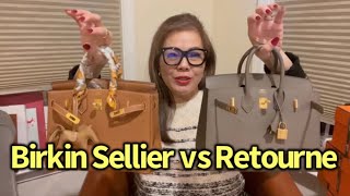 Hermes Birkin Sellier vs Birkin Retourne in depth review Which Birkin is my favorite🤗🤔🤎 [upl. by Ahsead]