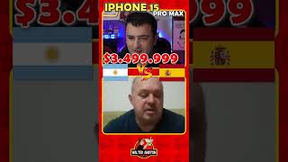 QUERES UN IPHONE ARG VS ESPAÑA argentina españa precios iphone [upl. by Ivana]