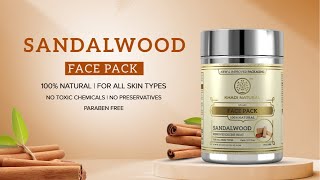 Sandalwood Face Pack  Khadi Natural [upl. by Ydnelg595]