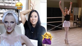 Pointe Shoe Fitter Reacts to CELEBRITIES EN POINTE [upl. by Hctub]