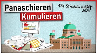 Panaschieren und Kumulieren  Die Schweiz wählt 22 Oktober 2023 [upl. by Ayyn166]