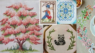 Cross stitch embroidery cross stitch cross stitch patterns cross stitch tree [upl. by Nyliahs]