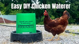 Easy DIY Chicken Waterer [upl. by Naed626]