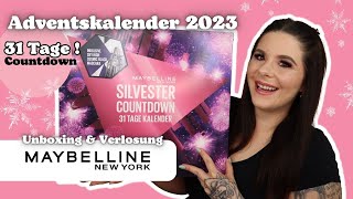 Maybelline Adventskalender 2023 Countdown to New Year UNBOXING amp VERLOSUNG 31 Türchen [upl. by Adiela]