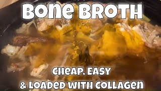 How to Make Bone Broth  So Cheap So Easy So Loaded with Collagen [upl. by Idid995]