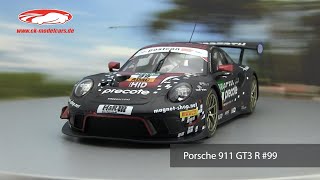 ckmodelcarsvideo Porsche 911 GT3 R 99 ADAC GT Masters 2021 Precote Herberth Motorsport 118 Ixo [upl. by Asemaj712]