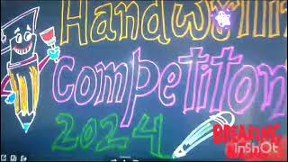 handwriting competition 2024 ll SVM HIGH SCHOOL KATRAIN [upl. by Piegari]