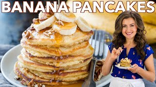 The Best BANANA PANCAKES Recipe [upl. by Egwan]