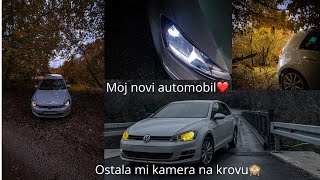 MOJ NOVI AUTOMOBIL GOLF 7 OSTALA MI KAMERA NA KROVU [upl. by Waynant339]