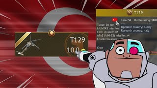 FLYING TURKEYEXE  T129 Turkish Helicopter War Thunder update quotDrone Agequot [upl. by Htidirrem]