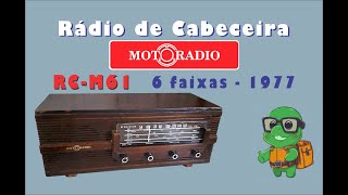 Motoradio RCM61  6 faixas  Ano 1977 [upl. by Adnahsed]