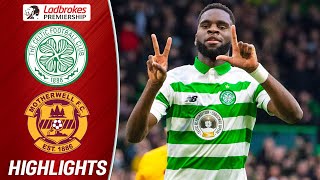 Celtic 20 Motherwell  Odsonne Edouard Keeps Celts at the Top  Ladbrokes Premiership [upl. by Kciderf]