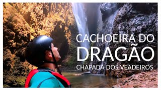 Cachoeira do Dragão A maior aventura na Chapada dos Veadeiros [upl. by Anahsed]