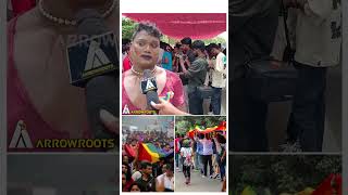 சமுதாயம் எங்கள ஏத்துக்கணும்  LGBTQ Pride Rally Public Reaction  shorts [upl. by Eiramana]