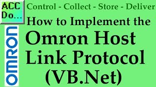 Implementing the Omron Host Link Protocol VBNet [upl. by Siuoleoj736]