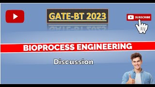 Bioprocess Engineering PYQ Discussion  GATE BT 2023 [upl. by Aihsatal]