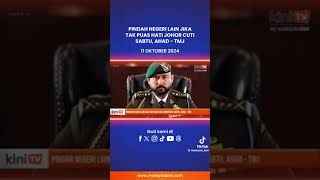 Pindah Negeri Lain Jika Tak Puas Hati Johor Cuti Sabtu amp Ahad  TMJ [upl. by Emoreg441]