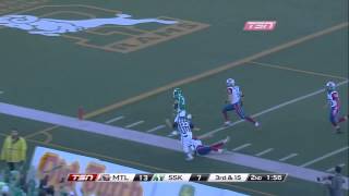 CFL Weston Dresslers 66Yard Punt Return TD Wk 17  2012 [upl. by Quartana]