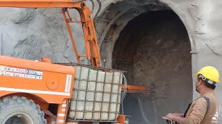 Shotcrete works Hydropower Tunnel Construction [upl. by Etterrag]